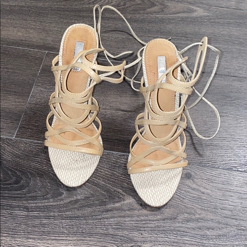 Topshop tie up heel